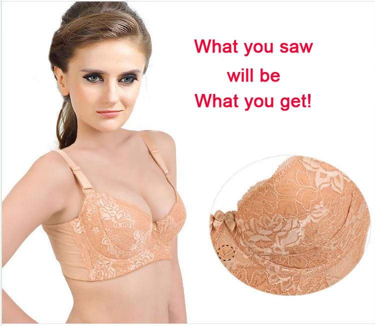 Free shipping by DHL, lady's elegant bra, lace , push up, massage, Magnetic therapy, wholesale 10pcs/lot