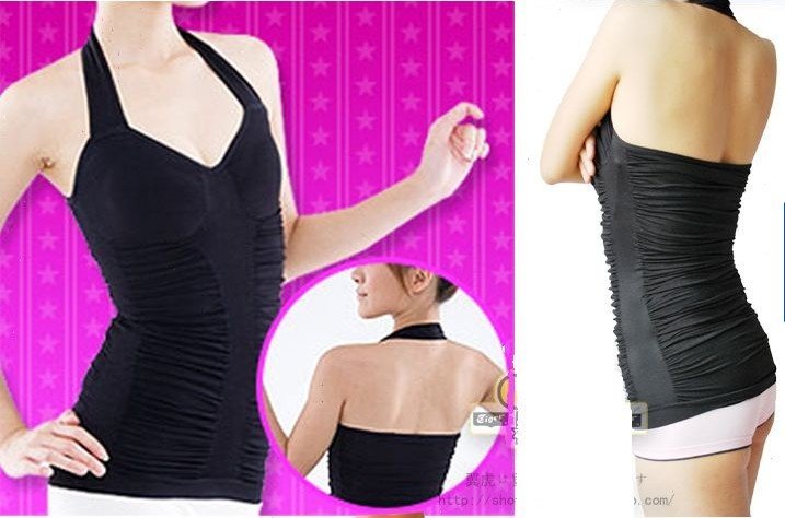 Free shipping  by HK pst new Japan style germaniun perfect slim body cami underwear 5pcs/lot