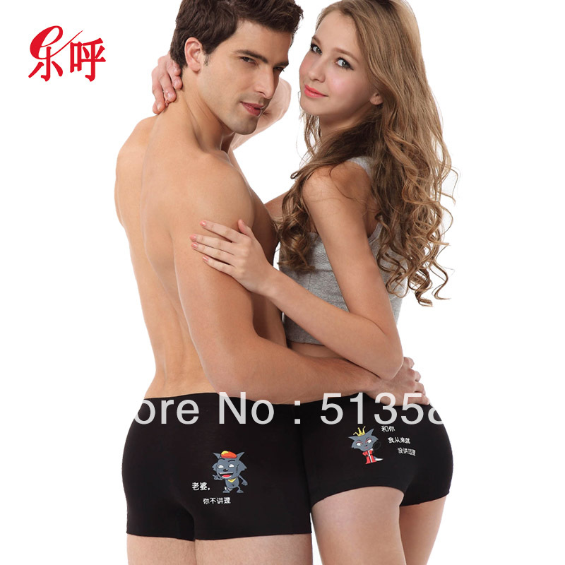 free shipping Cartoon black modal panties underwear popular lovers birthday gift