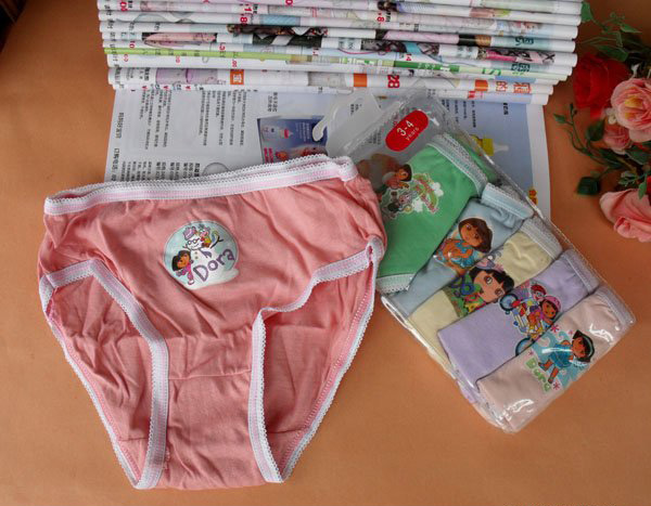 free shipping Cartoon child panties baby panties briefs bread pants small shorts