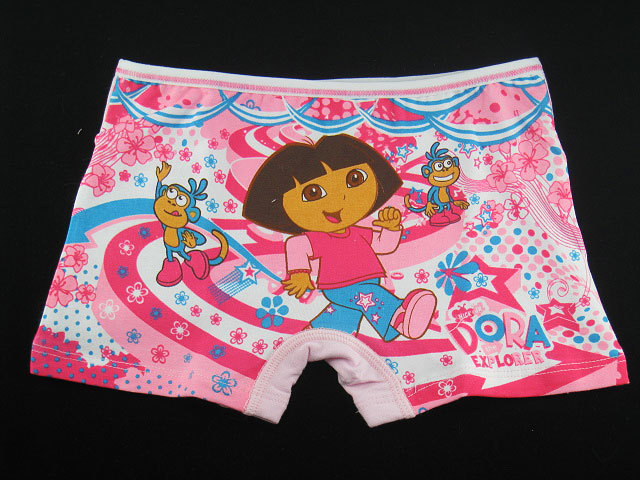 Free shipping Cartoon series child 100% cotton panties trunk underwear female child new arrival dora