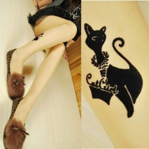 free shipping Cartoon sexy kitten rompers stockings