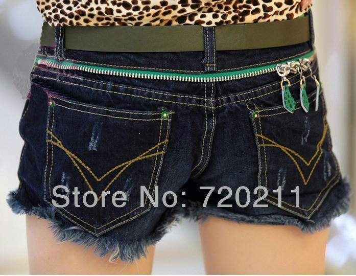 Free shipping! casual low waist casual Jeans shorts women 2013, hot selling cheap denim shorts 2013