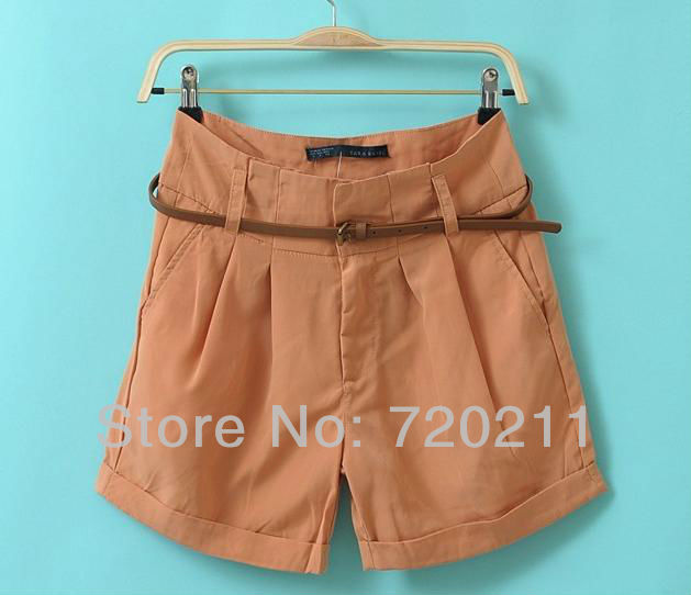 Free shipping! casual mid waist casual black shorts women 2013, hot selling summer hot shorts women 2013