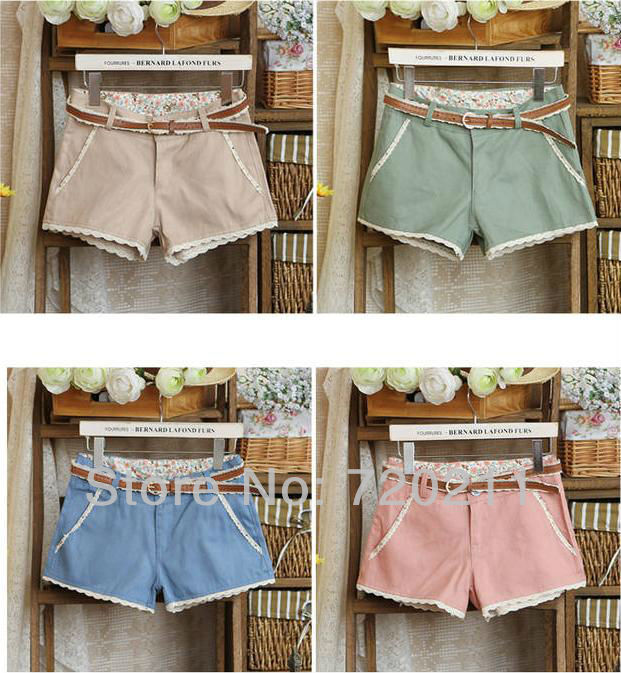 Free shipping! casual mid waist casual hot shorts women 2013, hot selling summer hot shorts women 2013