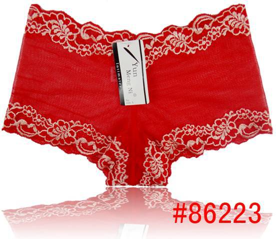 Free Shipping cheap lace sexy boxer stock underwear   600pcs/lot