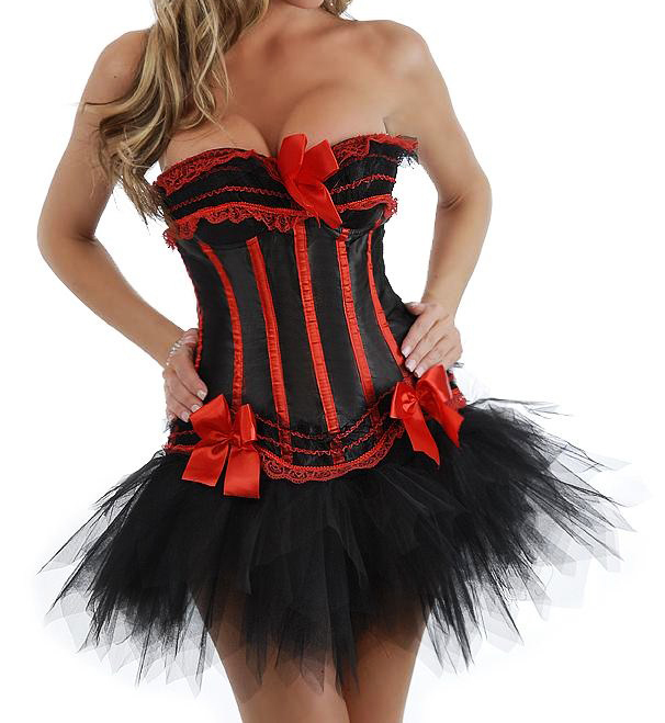 Free Shipping Cheap Women Sexy Red Lace Up Waist Cincher Corset Bustiers Tops Overbust/G-string S/M/L/XL Wholesale