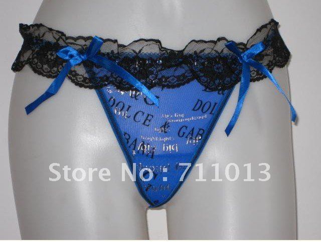 Free shipping! Cheaper price letter design sexy lace briefs, underwear