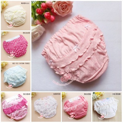 free shipping Child bread pants laciness panties triangle shorts children briefs panties