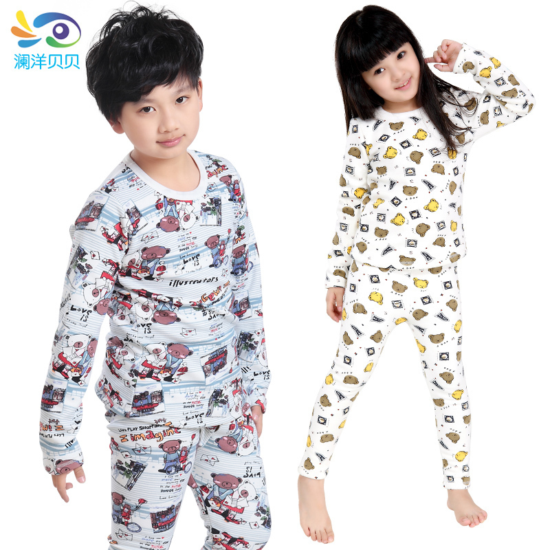 free shipping Children's clothing 2012 thermal underwear sets female child long johns long johns lounge