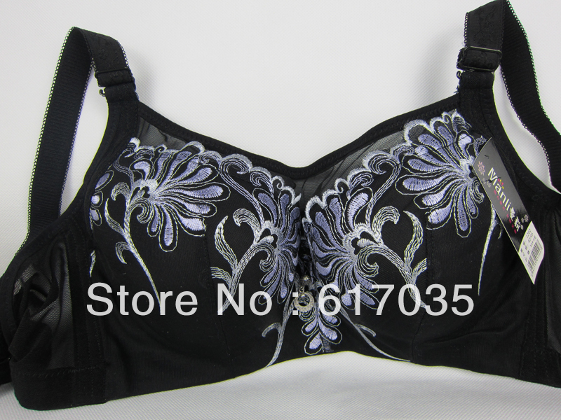 Free Shipping Chinese Push Up Sexy Embroidery Fashion Ladies' Underware D cup 36-42 WML-1202