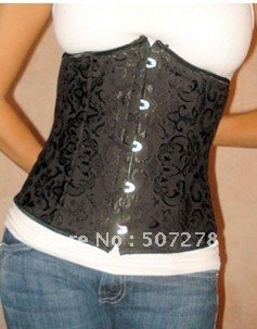 Free shipping!! Cincher Underbust Corset Black sexy lingerie wholesale retail 8172