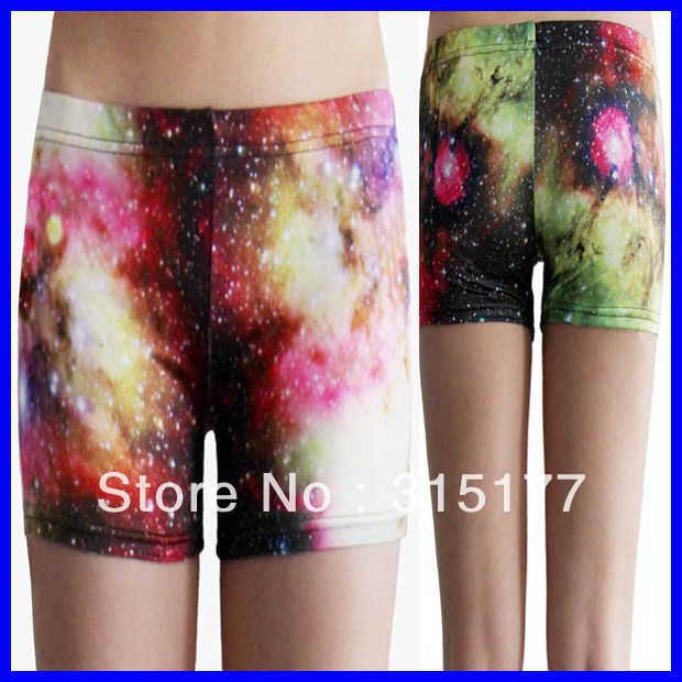 Free shipping Classic Starry Sky Short Legging wholesale 10pieces/lot Mix order Tight high Shorts 2013 Women sexy pants 79152