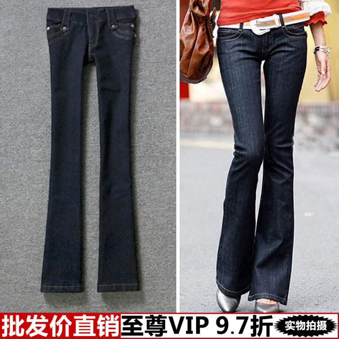 Free Shipping Clothing yi  clothes clothing 2013 fashion elastic denim female trousers wholesale