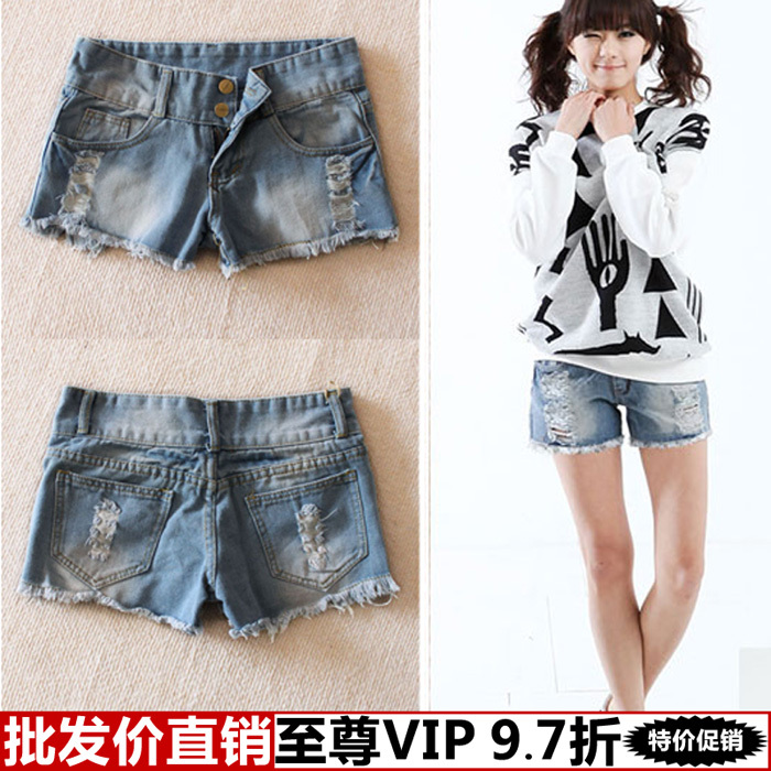 Free Shipping Clothing yi  clothing women's 2013 spring women's jeans shorts wholesale