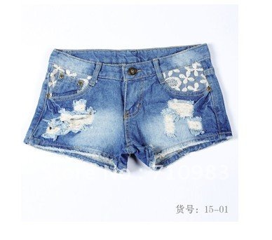 Free Shipping  color is blue,low price ladies shorts,short pants free shipping,1piece/lot  2012 hot sale