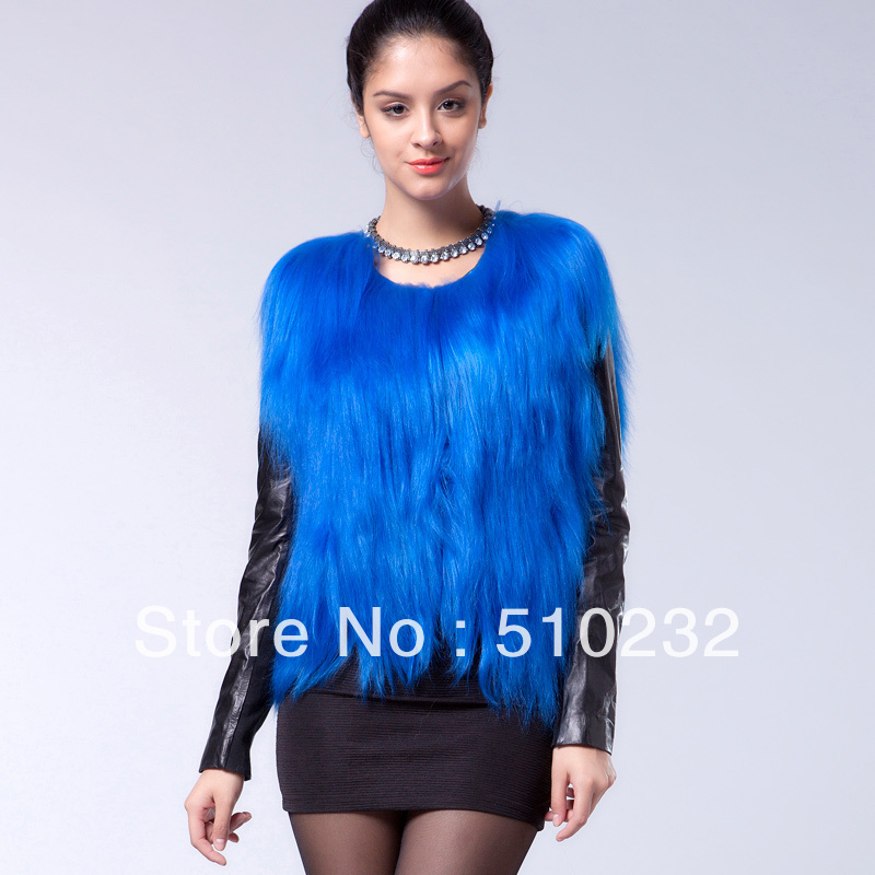 Free shipping cool goat fur vest womens fashion goat fur sleeveless new style 2013