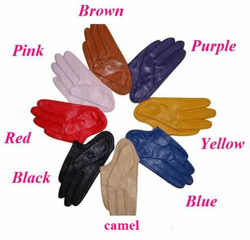 Free shipping Cool small suede , leather gloves