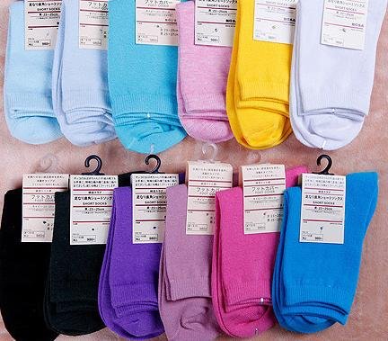 Free shipping / cotton ladies socks Japanese cute female in tube socks sports candy socks