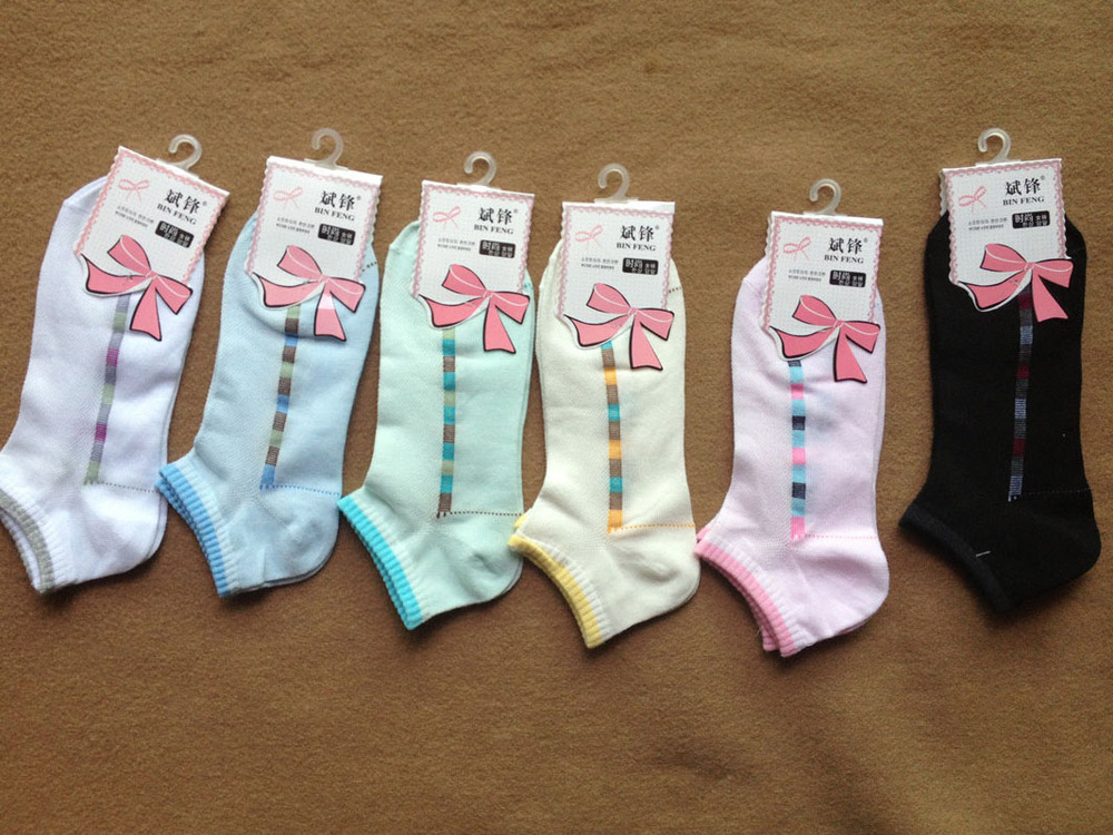 FREE SHIPPING COTTON SHORT SOCKS MIX COLOUR 12PAIRS/LOTS  SHORT SOCKS