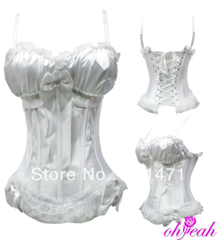 Free shipping CPAM new arrival quality assurance women firm shapers sexy bustier white corset A27322