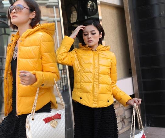 free shipping ! Cultivate one's morality bright face South Korea upset women  short style down jacket