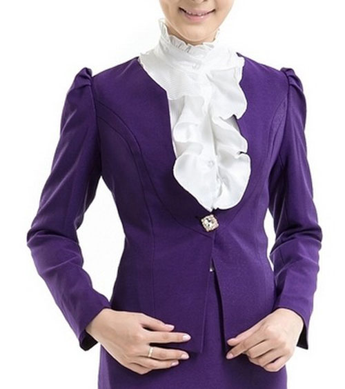 Free shipping Customize stewardess uniforms work wear autumn and winter professional set long-sleeve female skirt no.1