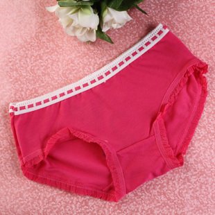 Free shipping Cute and elegant cat Lace bow cotton panties