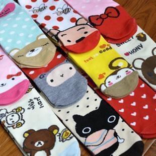 Free shipping Cute cartoon socks  ship socks  cotton socks