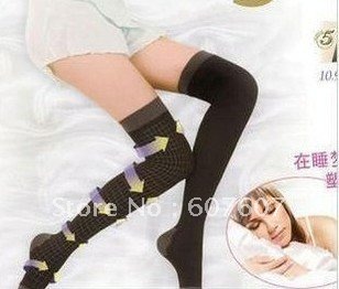 Free Shipping Discount 10pcs/lot Best Christmas Gift Fast Home Delivery Sleeping Beauty Leg Socks Black Wholesale/Retail