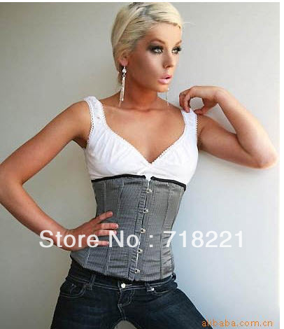 free shipping discount 2013   Lace lingerie steel clasp closure waist   White/Grey 20130225-8120