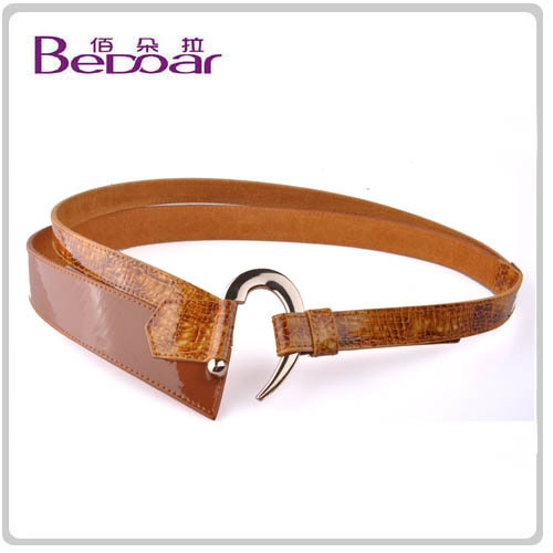 Free Shipping Dora new arrival fashion genuine leather women's cummerbund wide belt low-waist belt