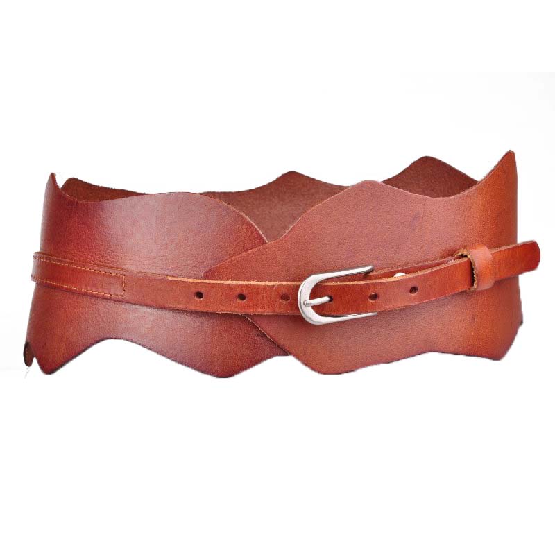 Free Shipping Dora ultra wide women's first layer of cowhide cummerbund genuine leather women's wide belt