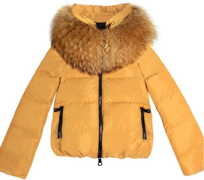 Free shipping,Down coat female medium-long 2012 large fur collar luxury female short design down coat female