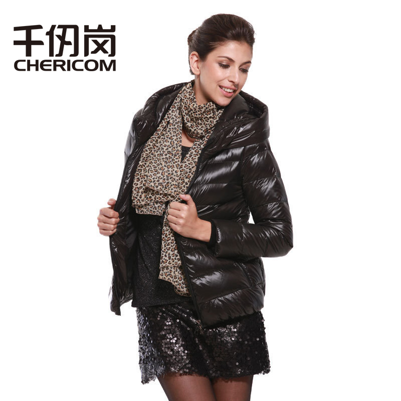 free shipping Down coat women's short design super soft fabric thermal with a hood short design bread service c-708