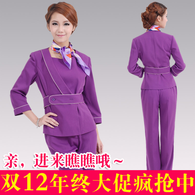 Free shipping !Dream yucca beautician clothing qiu dong beautician clothing new pants beauty salon work clothes suit