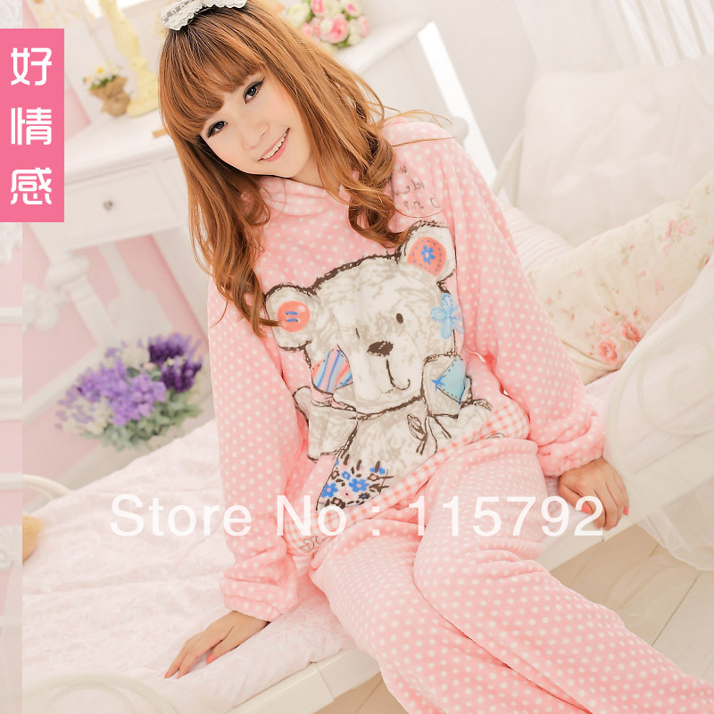 Free shipping dressing gowns for women cartoon pajamas adults sleepwear women