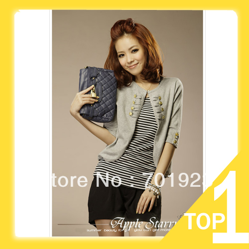 Free shipping/Drop shipping Korea Style Fashion Women's double-breasted Jacket Y6222