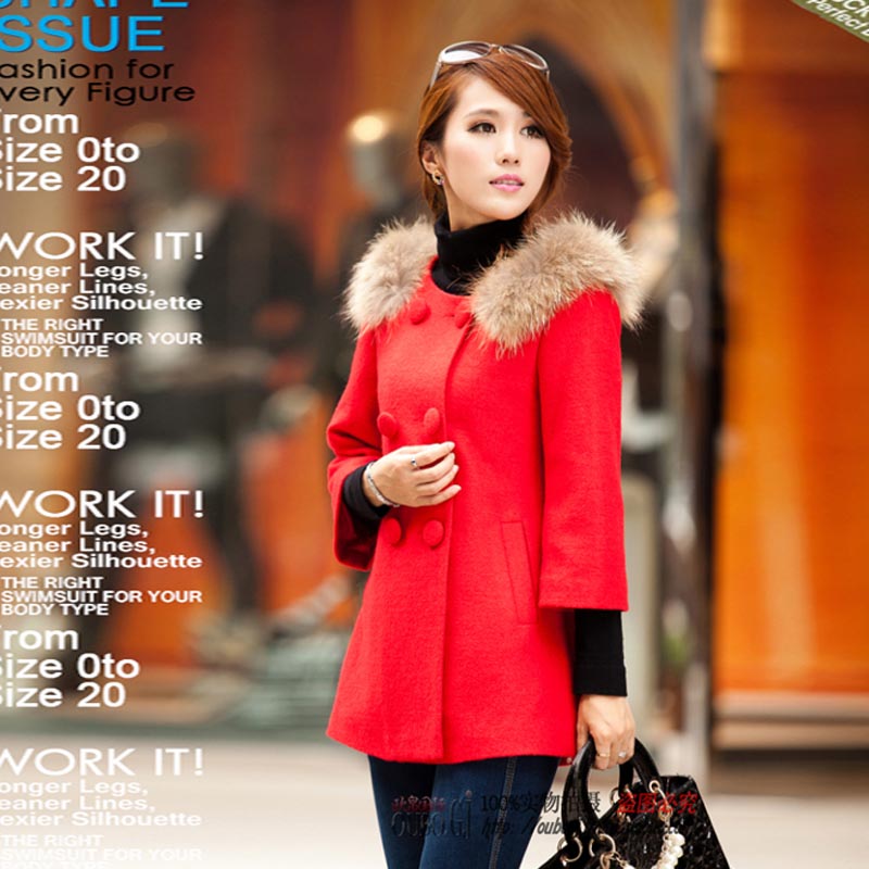 FREE SHIPPING Eaham 2013 spring slim 9 woolen outerwear overcoat trench