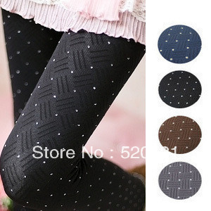 free  shipping east ou Show thin dot striped sexy fashionvelvet women tights Wholesale and retail