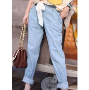 Free Shipping ELAND e104 2013 spring new arrival female comfortable jeans strap casual trousers dress wholesale