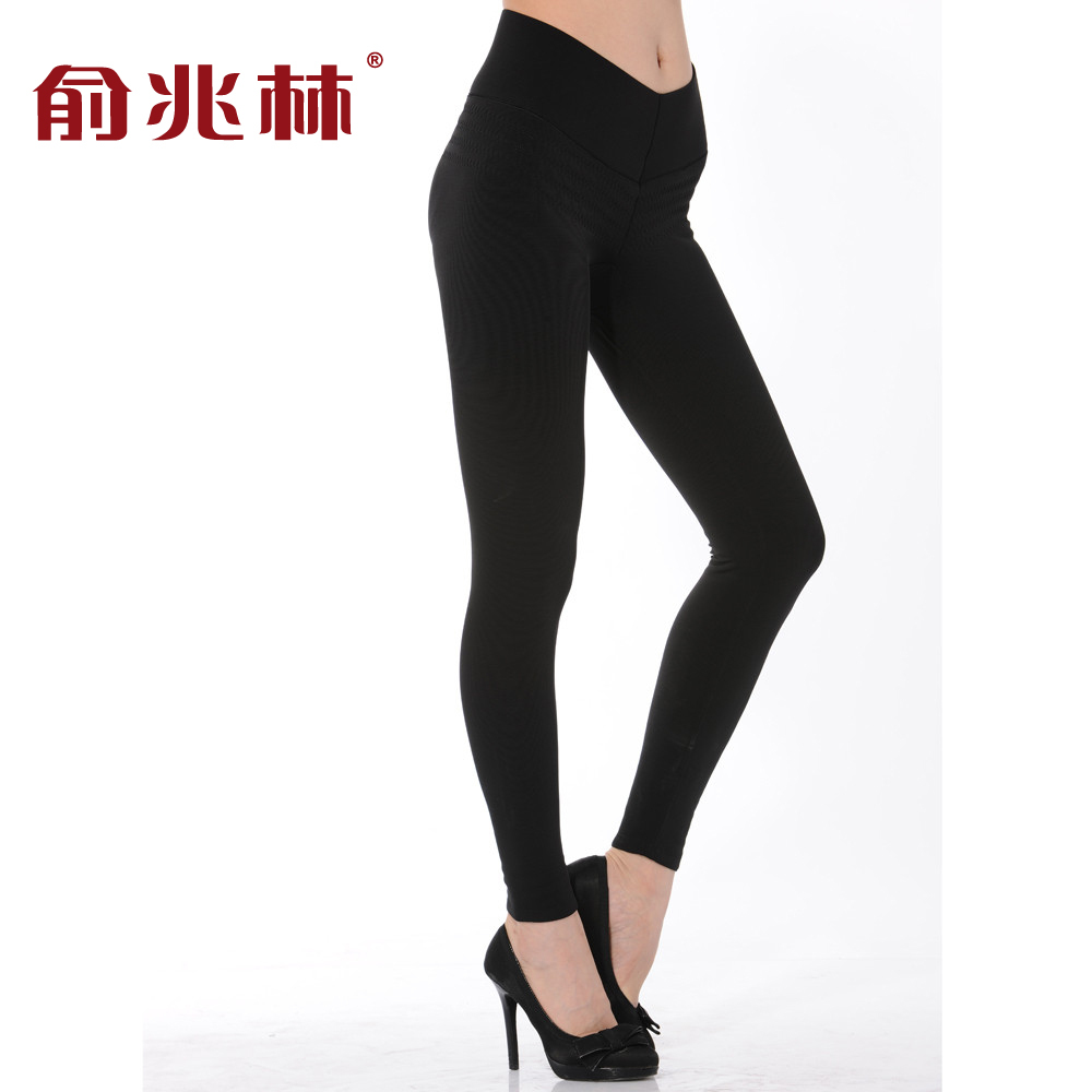 Free Shipping Elastic basic thickening warm pants Women