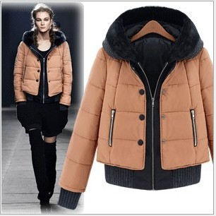 Free shipping, elegant fur collar with a hood slim thermal cotton-padded jacket outerwear wadded jacket cotton-padded jacket