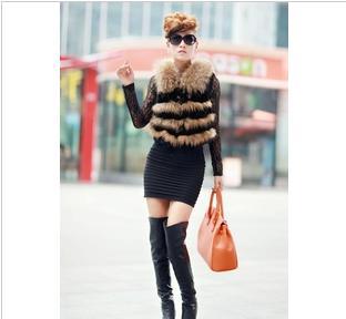 Free shipping EMS Hot selling rabbit fur vest & fasion fur vest