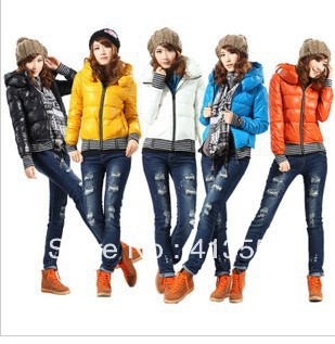 Free shipping  Error produced thousands of new short down popular festival color optional long-sleeved jacket coat  b045 ow