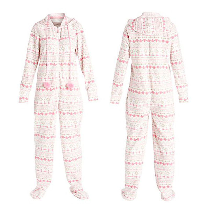 free shipping export Women's small plus size polar fleece fabric jumpsuit sleepwear lounge 329