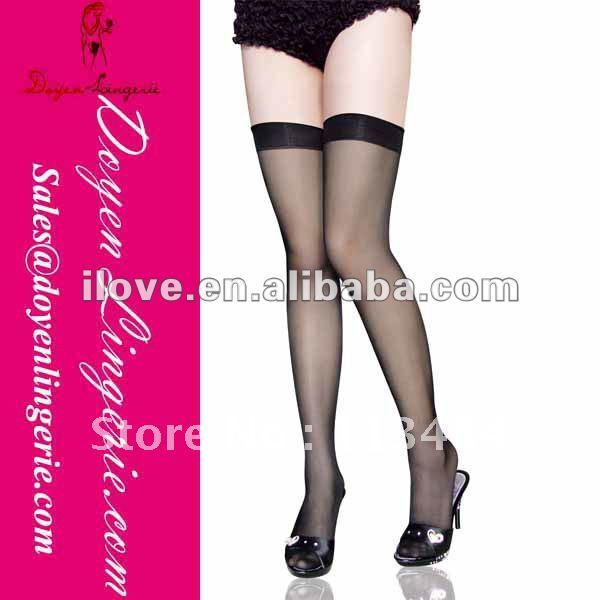 Free Shipping!Factory Price!Fashion Black Stockings With Lace Top ST2030 Wholesale And Retail