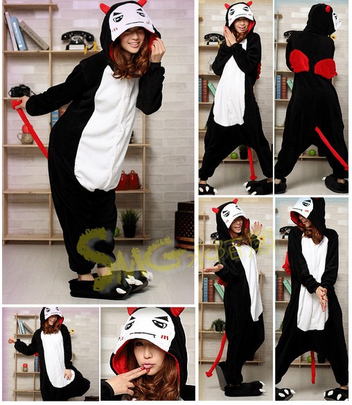 Free Shipping FACTORY SALES ! Kigurumi Cosplay Pajamas mascot Animal costume Christams costumes black cat animal pajamas