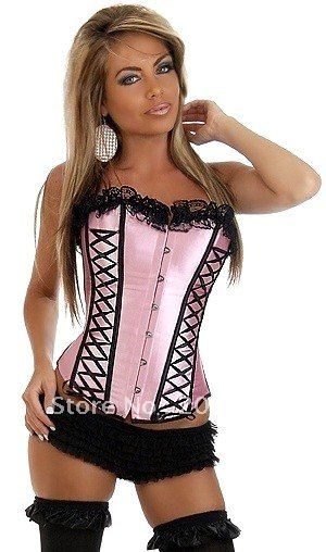 Free shipping!!falbala sex corset top,sexy lingerie,women strapless G-string cheaper price+faster deliver QM2106