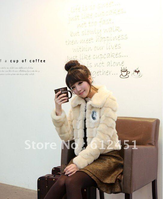 Free Shipping Fall explosion of Korean women's temperament melting artificial wool all-match sweater jacket